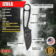 Load image into Gallery viewer, Heavy-Duty Izula Knife with 2.875" Blade - Perfect for Survival and Carry