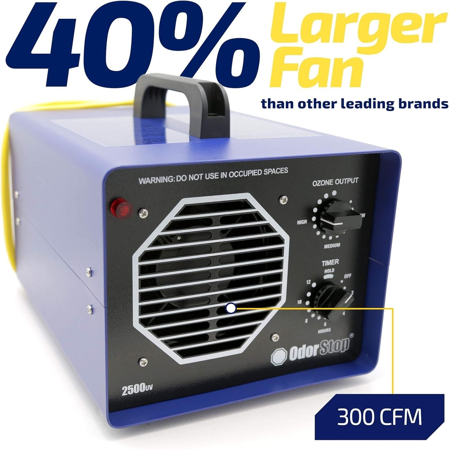 Ozone Ionizer for 3500 sq ft - Eliminates Smoke and Pet Odors Effectively