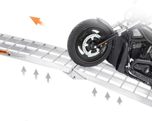 Load image into Gallery viewer, Folding 7.5FT Aluminum Motorcycle Ramp for Trucks, 750 lbs Capacity Safe Loading