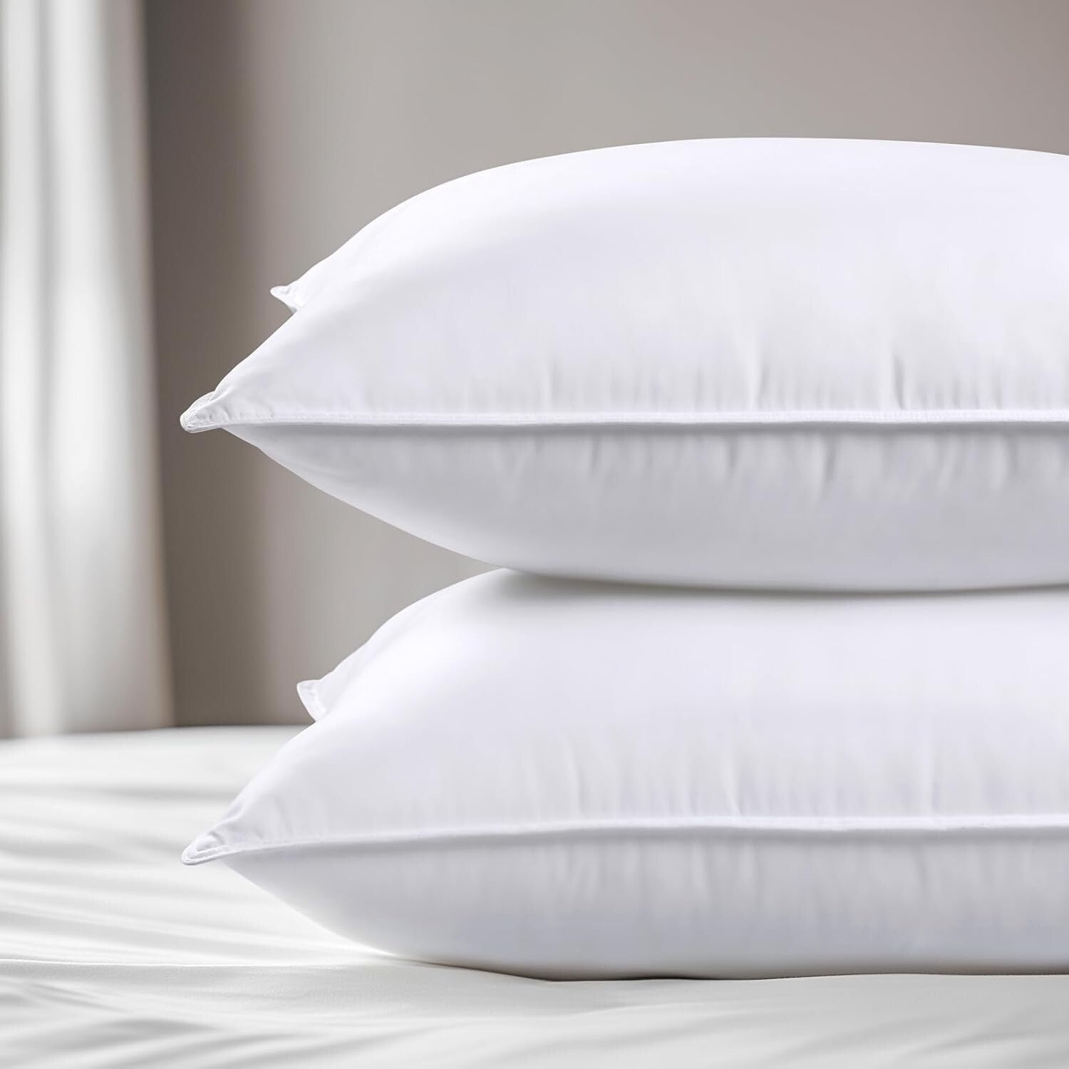 Cloud-Like Down Alternative Pillows Set of 2 - Plush Comfort for All Sleepers