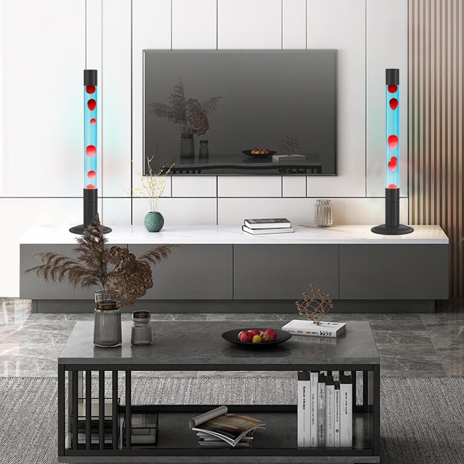 Dynamic 30-Inch Liquid Motion Lamp - Modern Mood Lighting for Cozy Spaces