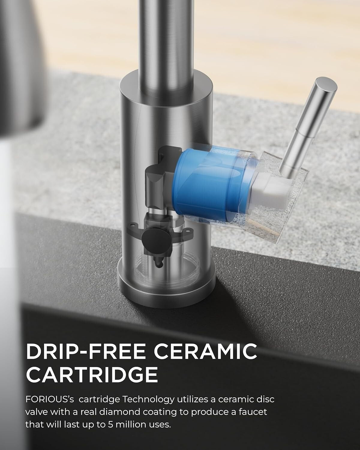 Touchless Kitchen Faucet with Soap Dispenser - Brushed Nickel, Hands-Free Luxury