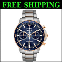 Load image into Gallery viewer, Men's Two-Tone Rose Gold Stainless Steel Chronograph Watch - Marine Star Series