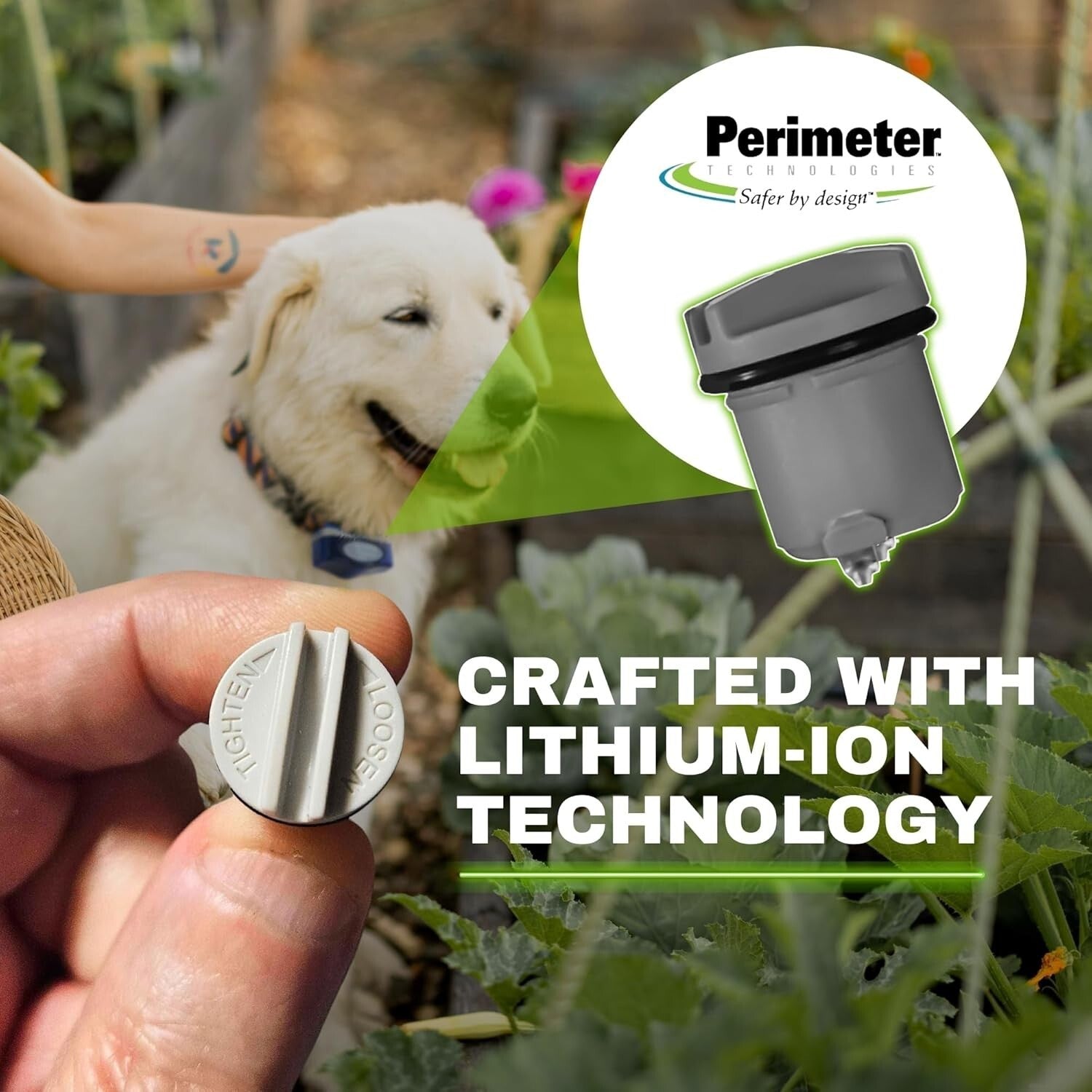 Waterproof Invisible Fence Battery Replacement for Dogs - Includes Pet Towels