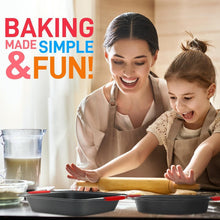 Load image into Gallery viewer, Deluxe 8-Piece Non-Stick Baking Set with Silicone Handles - Oven Safe to 446°F