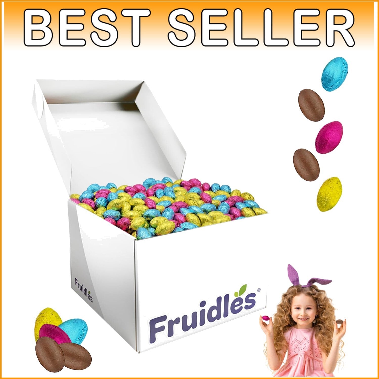 Festive Multicolored Foil Wrapped Milk Chocolate Eggs - Perfect for Parties