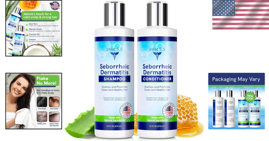 Fragrance-Free Shampoo & Conditioner Set for Dry, Itchy Scalps - Organic Formula