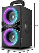 Load image into Gallery viewer, Portable Bluetooth Speaker with Rich Bass, Wood Enclosure &amp; Long Battery Life