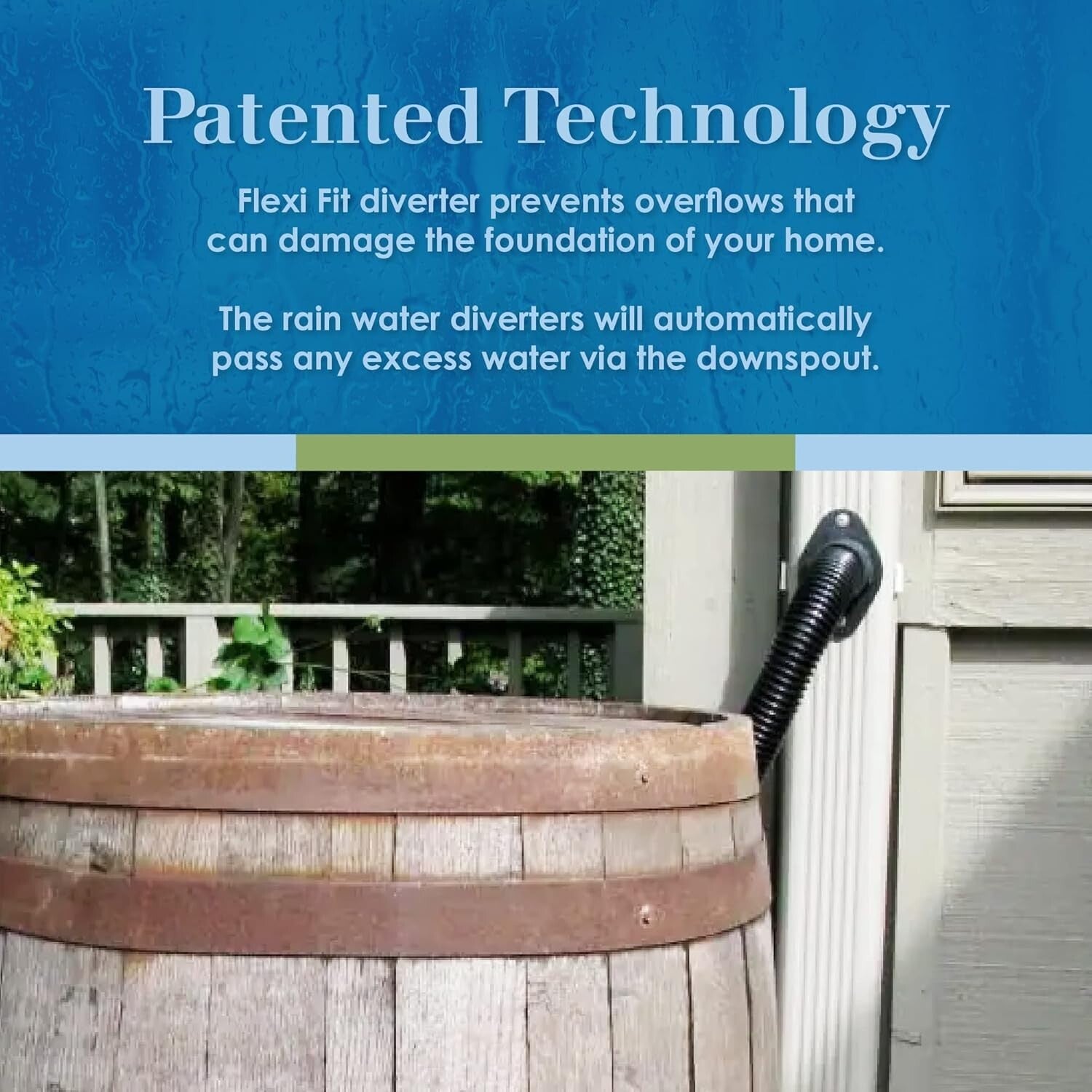 DIY Rainwater Collection System with FlexiFit Diverter - Complete Parts Kit