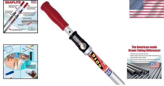 Effortless Cleaning with Snaplite 16 Ft Telescopic Pool Pole & Universal Adapter
