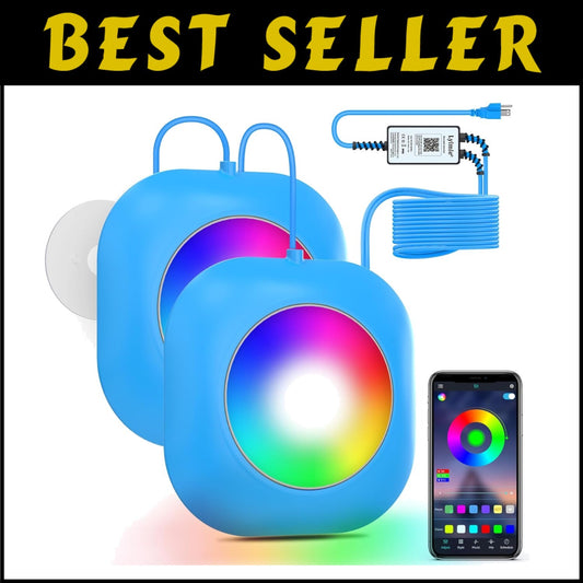 Customizable Magnetic Pool Lights - Safe for Night Swimming with APP Control