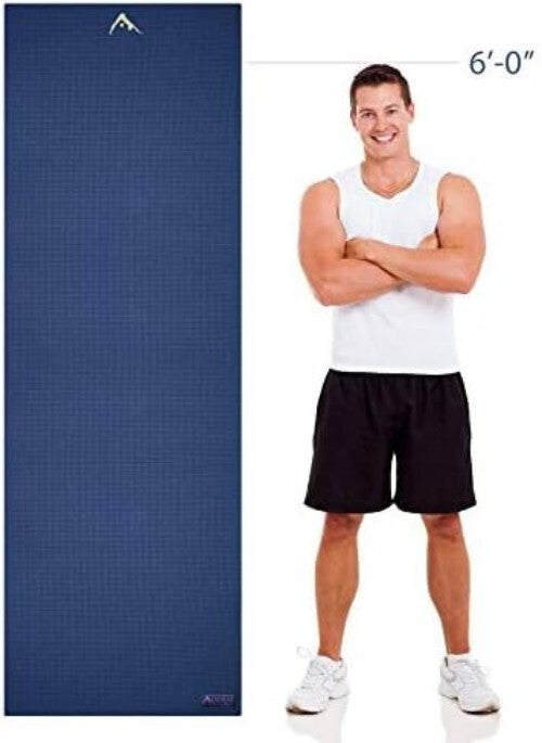 Ultra 78" Extra Wide Yoga Mat with Non-Slip Rosin - Ideal for Comfort & Safety