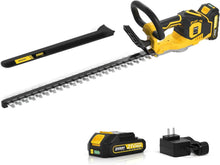 Load image into Gallery viewer, Lightweight Cordless Hedge Trimmer with 22'' Blade - Battery &amp; Charger Included