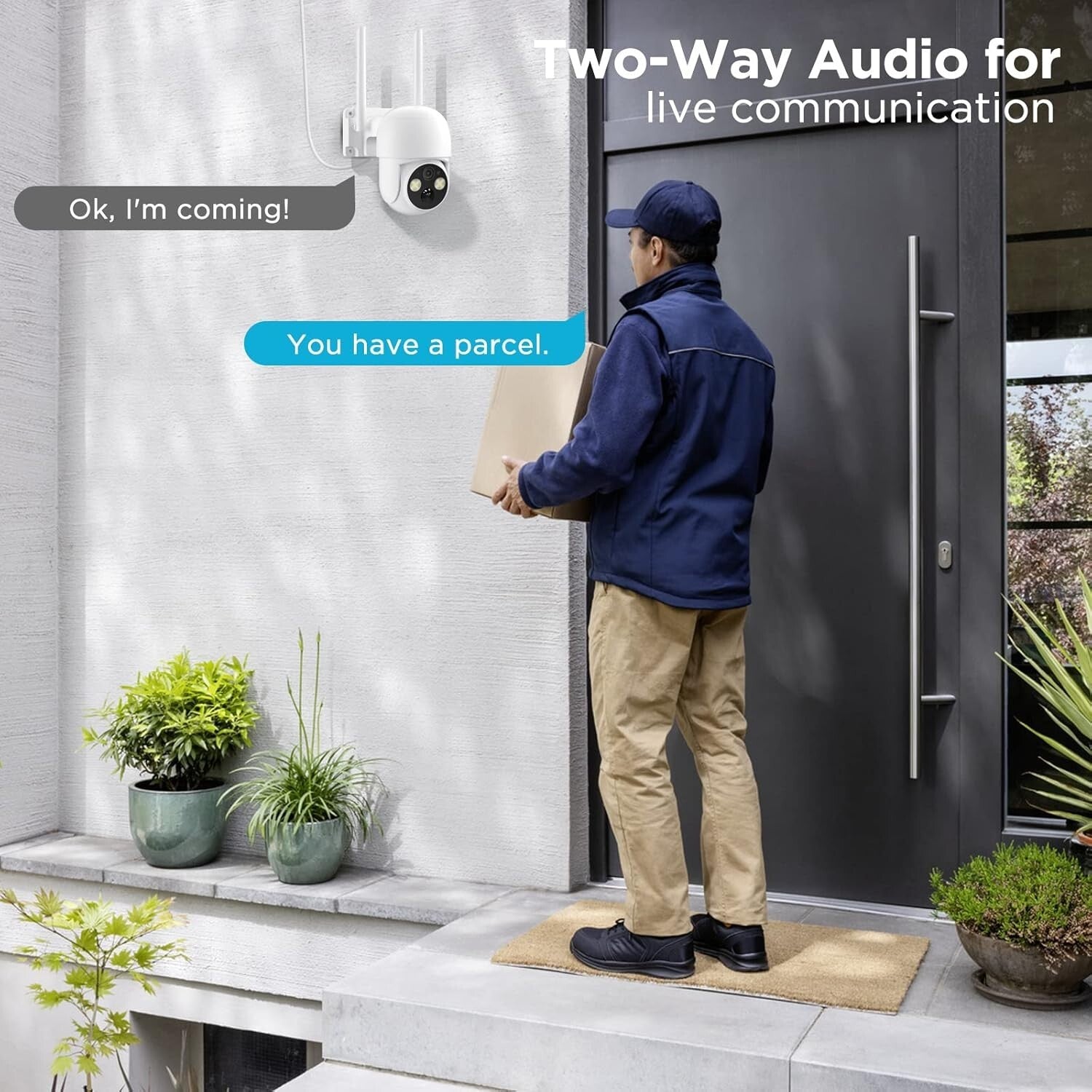 2-Pack Solar Powered 4MP Cameras with Night Vision & Cloud Storage Options