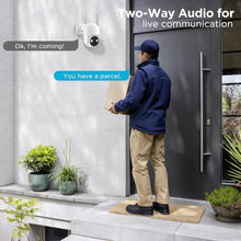 Load image into Gallery viewer, 2-Pack Solar Powered 4MP Cameras with Night Vision &amp; Cloud Storage Options