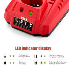 Load image into Gallery viewer, 2 Pack 3500mAh Milwaukee M12 Lithium Batteries with Rapid Charger - 12V Power