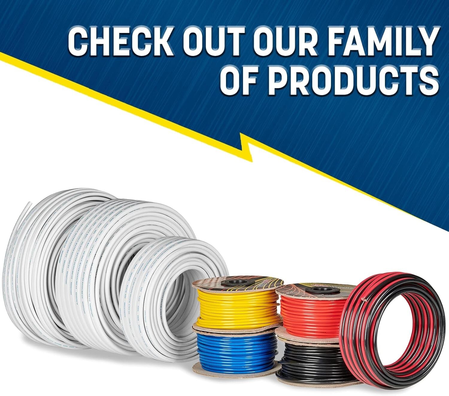 14 Gauge AWG Marine Wire - 50 Ft Oxygen-Free Copper for Waterproof Wiring