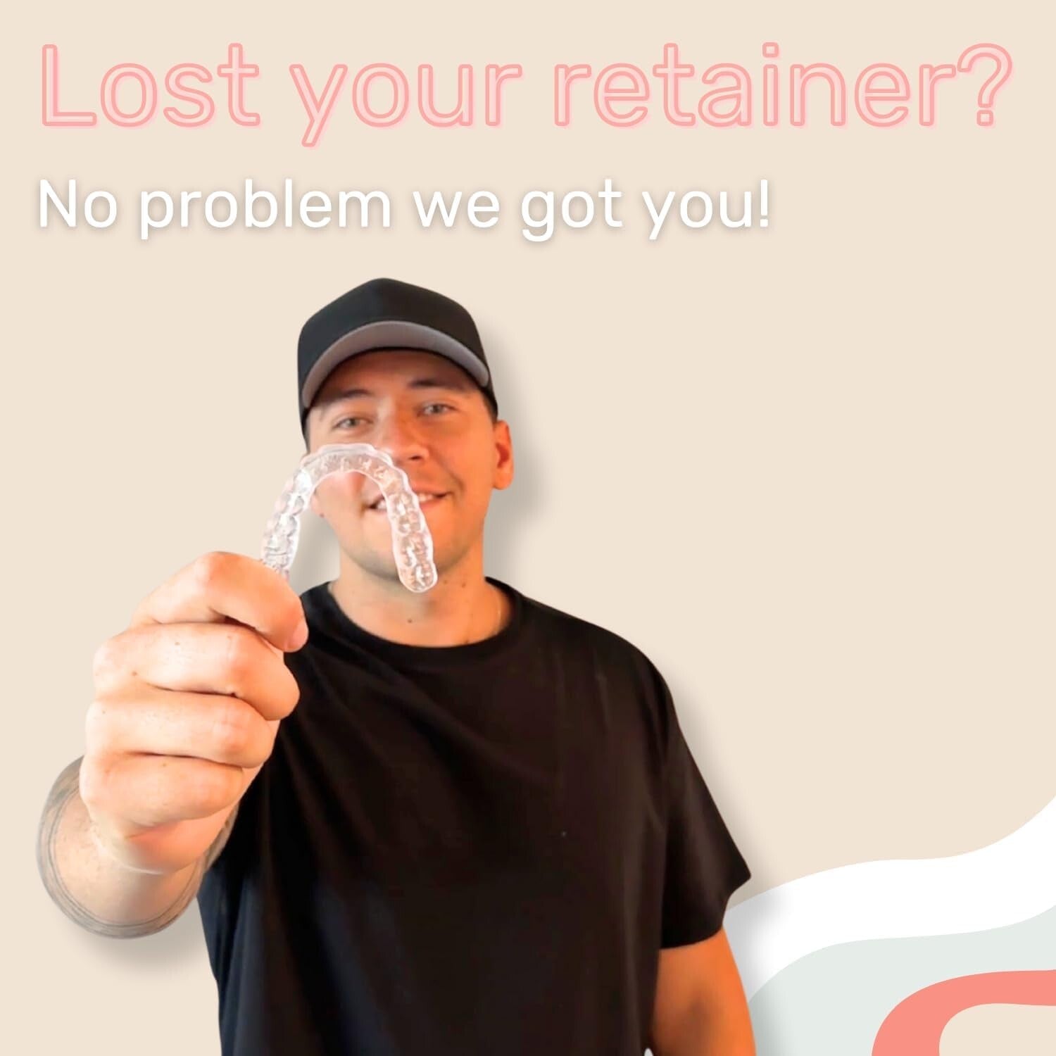 Custom Clear Dental Retainers Kit - Perfect Fit for Upper & Lower Teeth