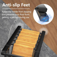 Load image into Gallery viewer, 6 Step Lightweight Aluminum Folding Ladder for 12 Ft Ceilings - Safe &amp; Stylish