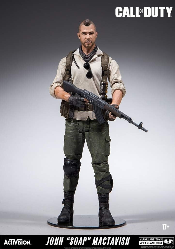 Collectible John 'Soap' MacTavish Figure from Call of Duty - Detailed & Dynamic