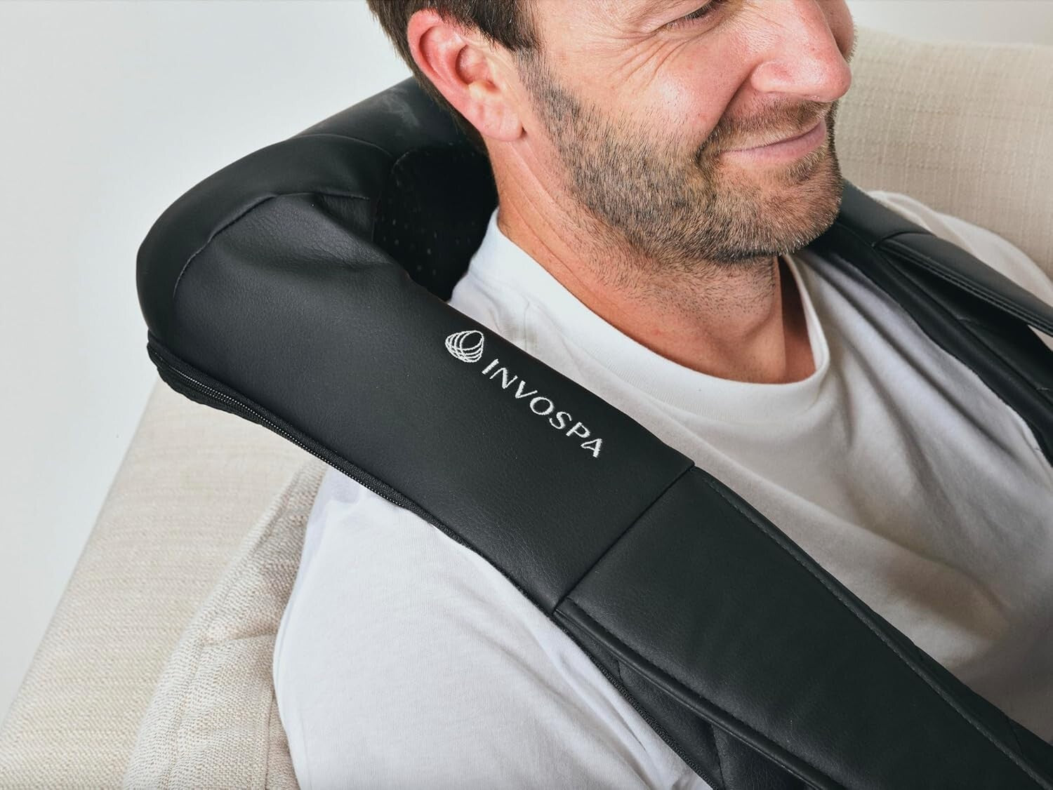 Deep Tissue Shiatsu Massage Pillow with Heat - Perfect for Travel and Home Use