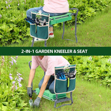 Load image into Gallery viewer, Heavy-Duty Foldable Garden Seat with Knee Pad and Tool Bag - Perfect Gift