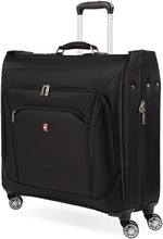 Load image into Gallery viewer, Multi-Functional 24" Black Garment Bag with Spinner Wheels and Storage Pockets
