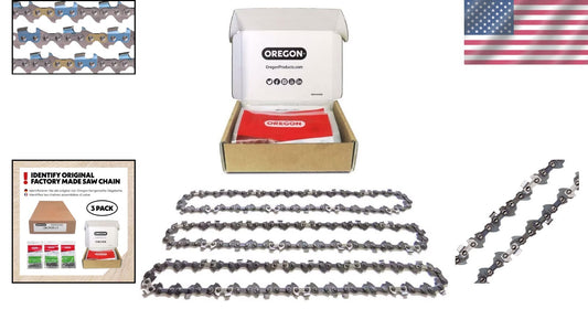 Durable 20-Inch PowerCut Chainsaw Chain Set: 3 x 72 Drive Links, Smooth Cuts