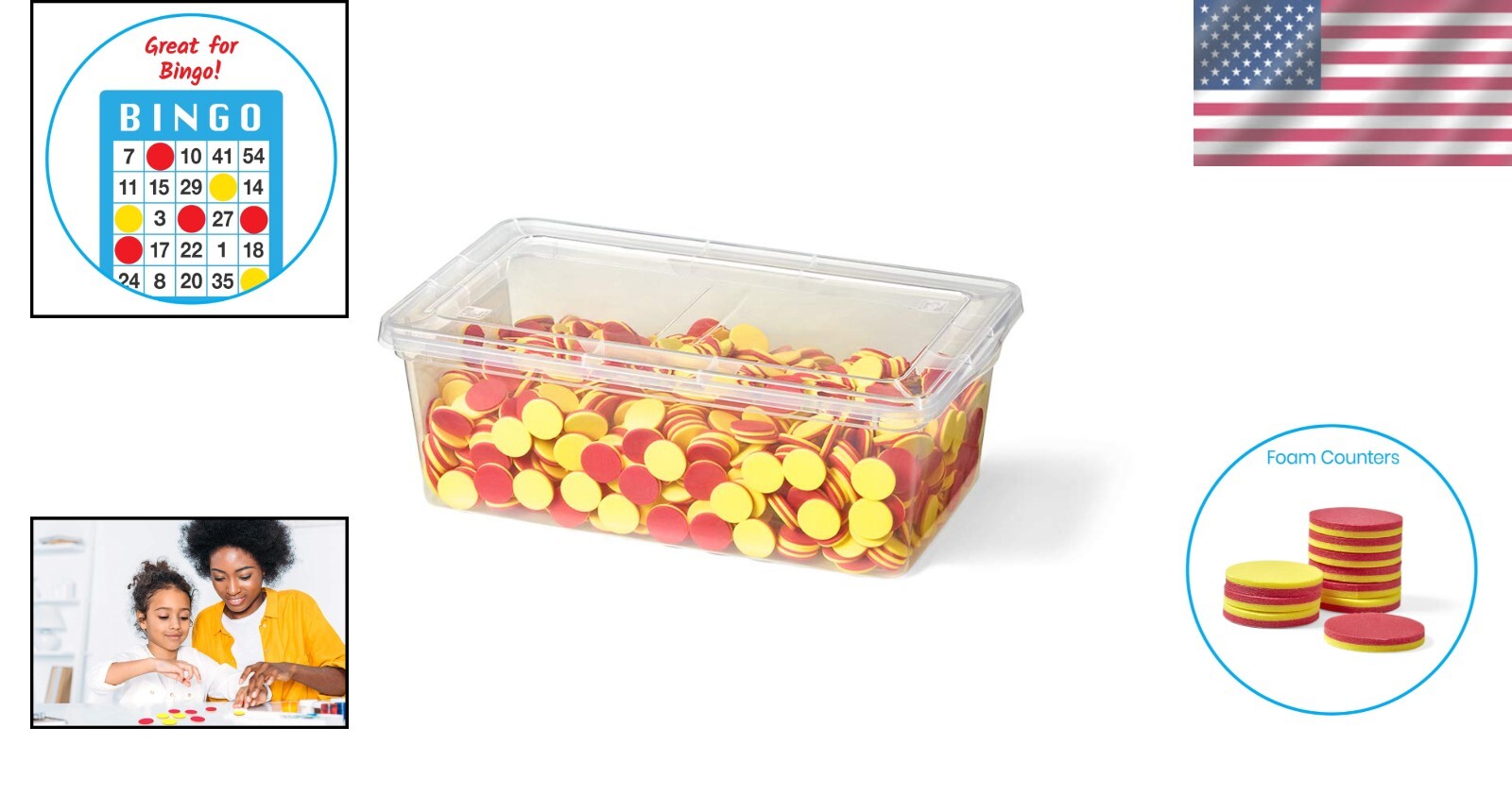 Engaging Math Manipulatives: 1000 Foam Counting Chips for Early Learning