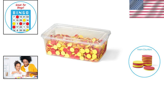Engaging Math Manipulatives: 1000 Foam Counting Chips for Early Learning
