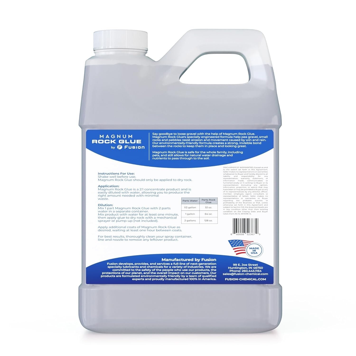 Ultimate 128oz Gel-Based Rock and Gravel Adhesive for Landscaping Excellence