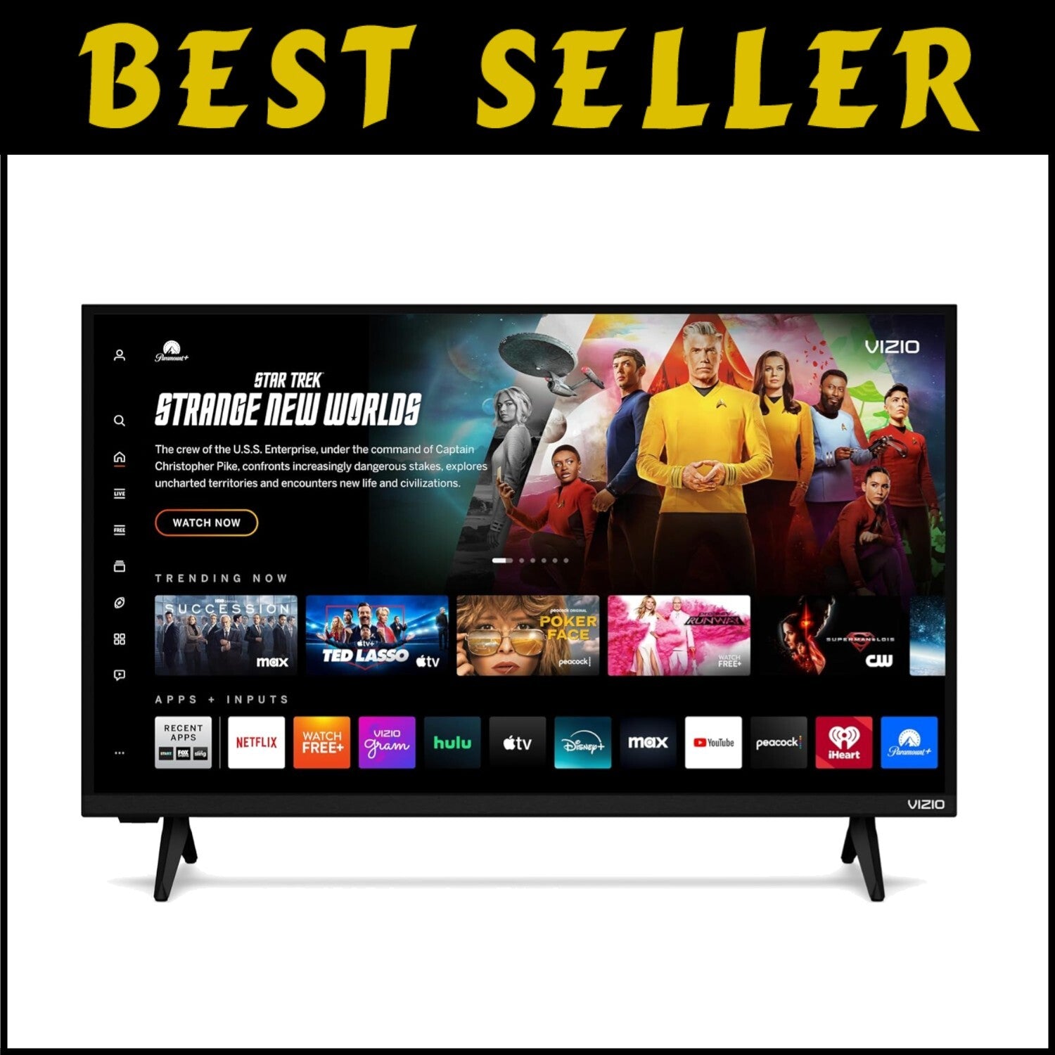 32-Inch Full HD Smart TV with Alexa & Bluetooth - Elegant Home Entertainment