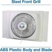 Load image into Gallery viewer, 16-Inch White Window Fan - Efficient Air Circulation with 3 Speeds