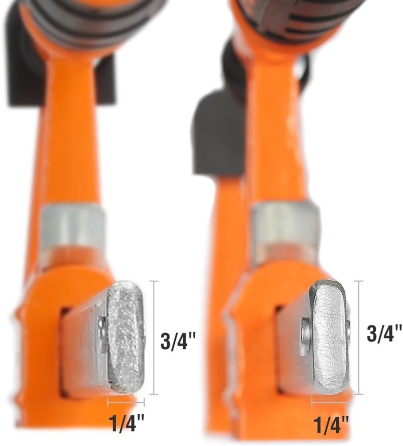 4-Pack Steel Bar Clamps Set, 6-Inch & 12-Inch F-Clamps, 600 Lbs Capacity