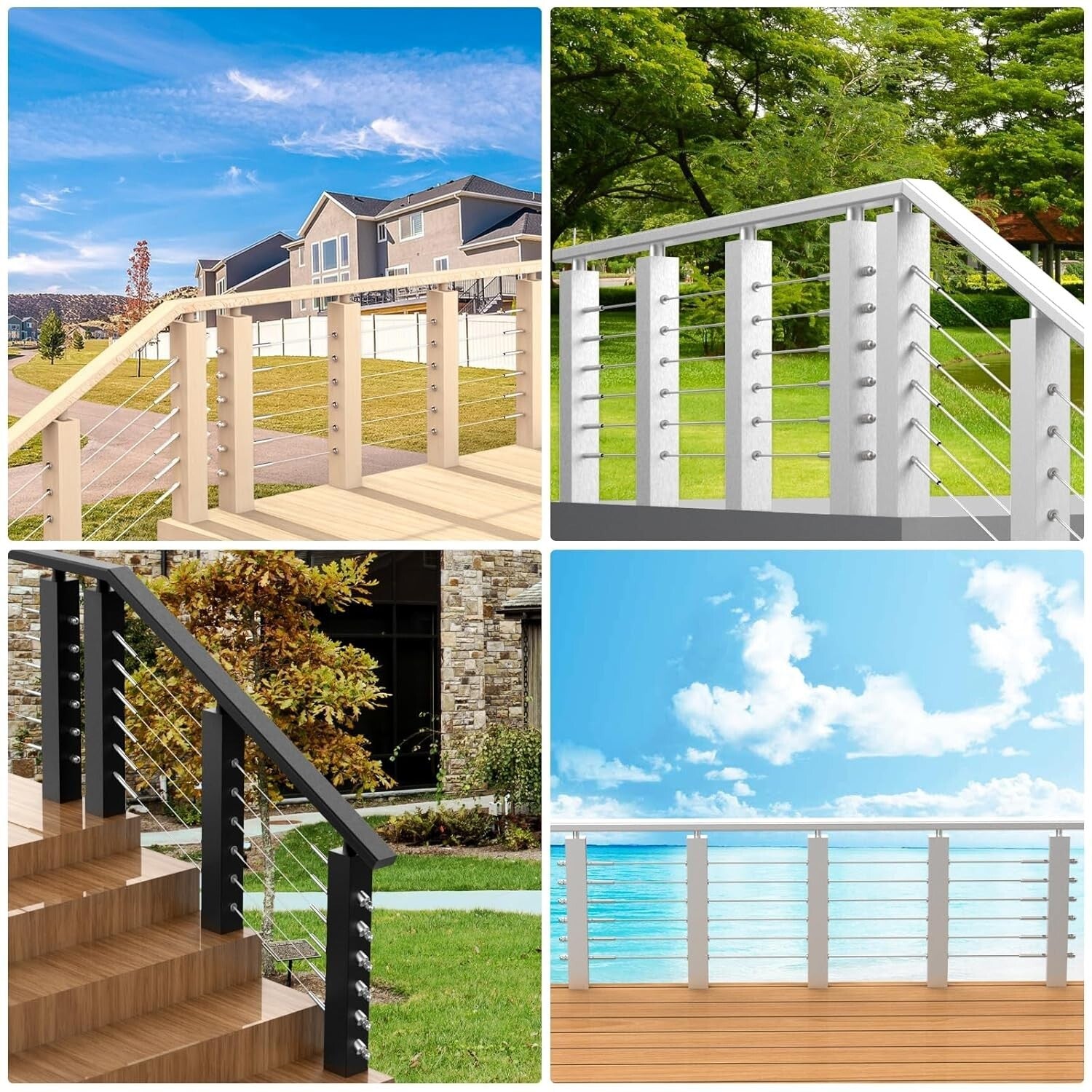 Durable 3/16” Swage Lag Screws & Tools - Railing Hardware for Decks & Stairs