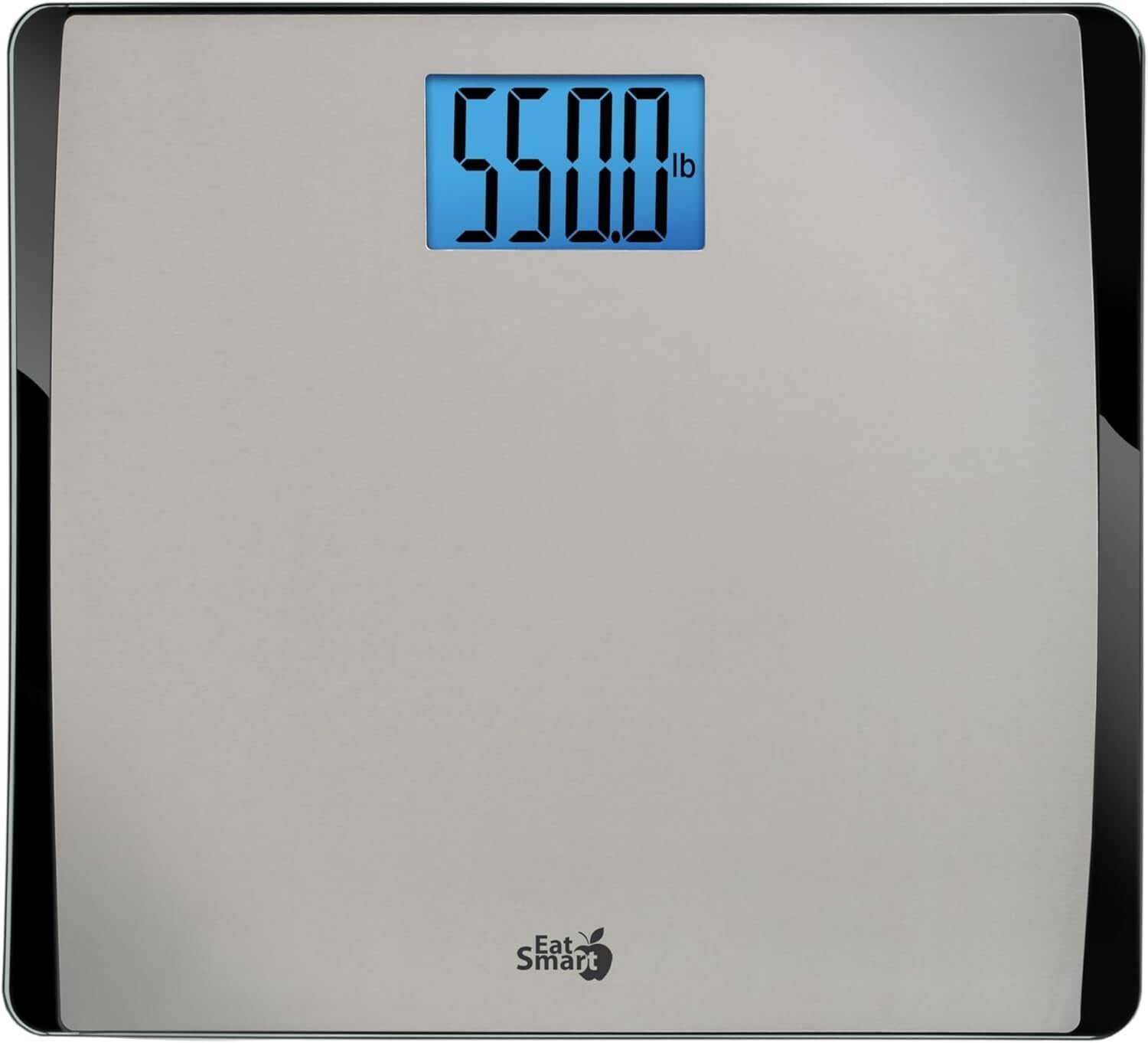 Accurate 550 lb Capacity Bathroom Scale - Fingerprint Resistant Stainless Steel
