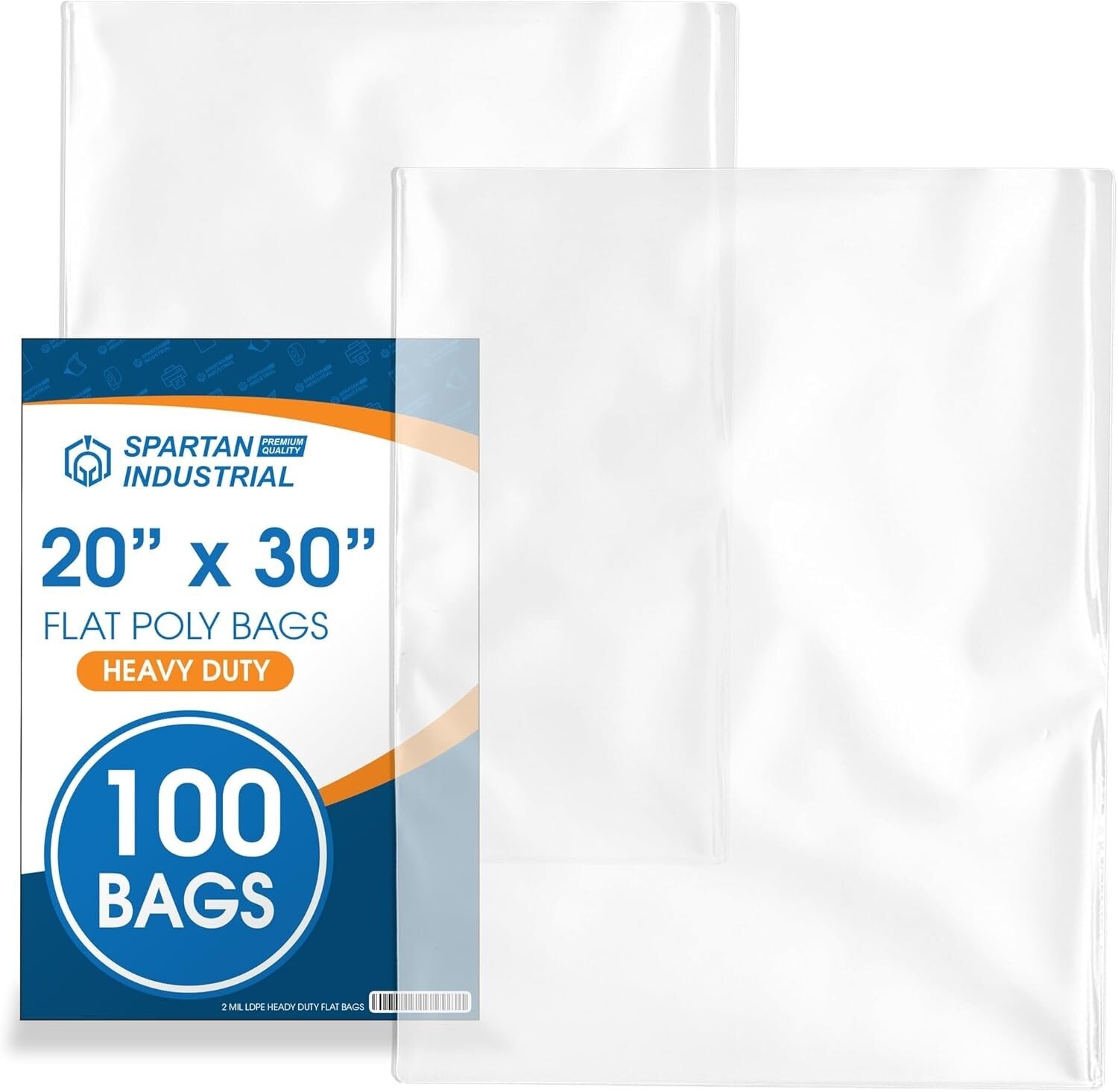 100 Count 20"x30" Heavy-Duty Clear Plastic Bags for Versatile Packaging