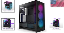 Load image into Gallery viewer, Nzxt H5 Flow RGB 2024 - Advanced Mid-Tower PC Case for Gaming with RGB Lighting