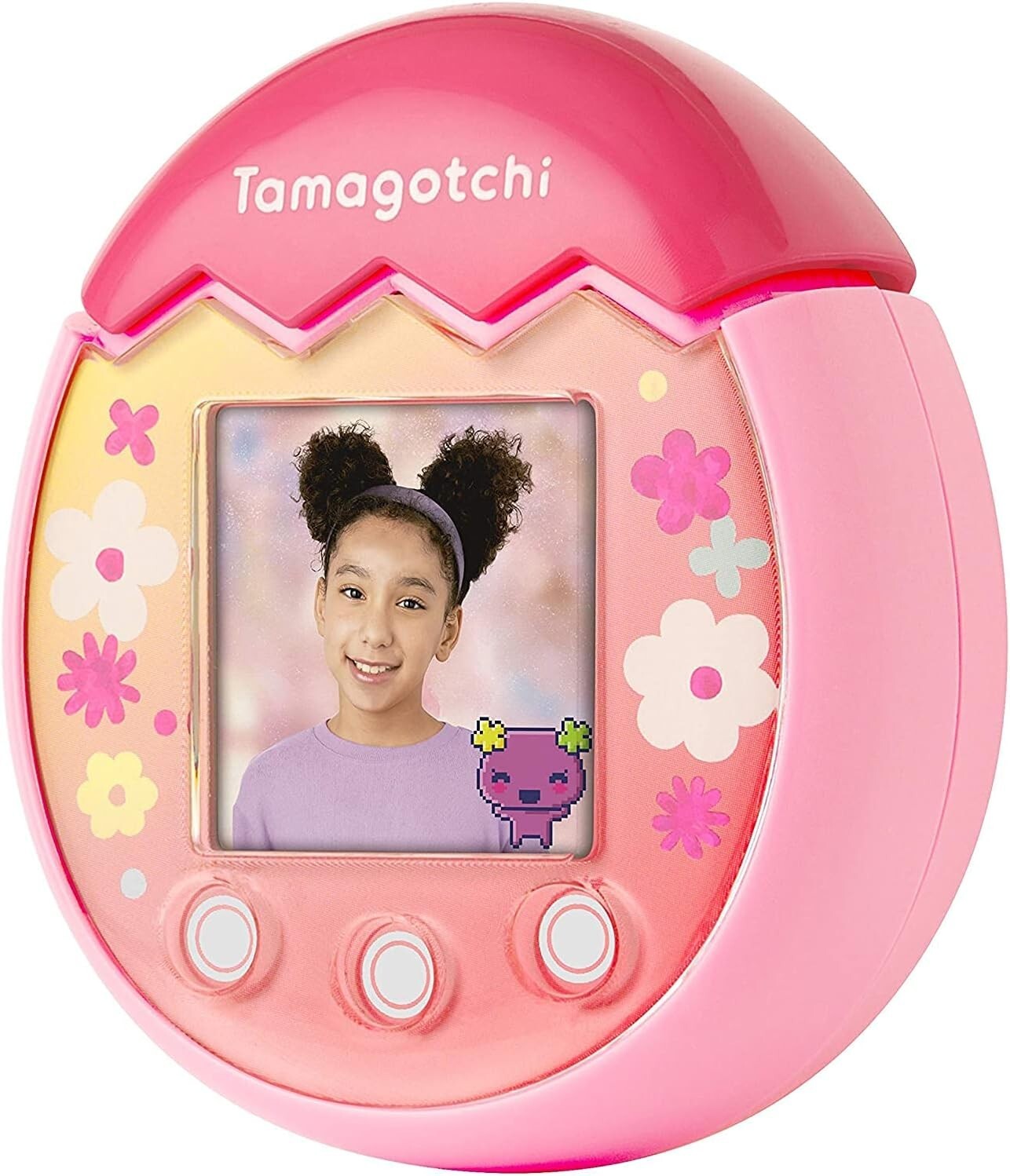 Tamagotchi Pix Floral Interactive Pet: 100 Friends & Playdate Fun Awaits!