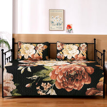 Load image into Gallery viewer, Queen Size 3-Piece Botanical Floral Quilt Set - Lightweight Reversible Coverlet