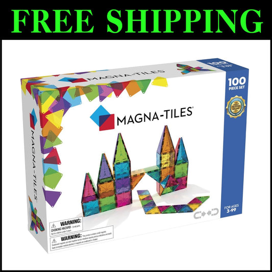 Classic 100-Piece Magnetic Building Set for Creative Learning - All Ages