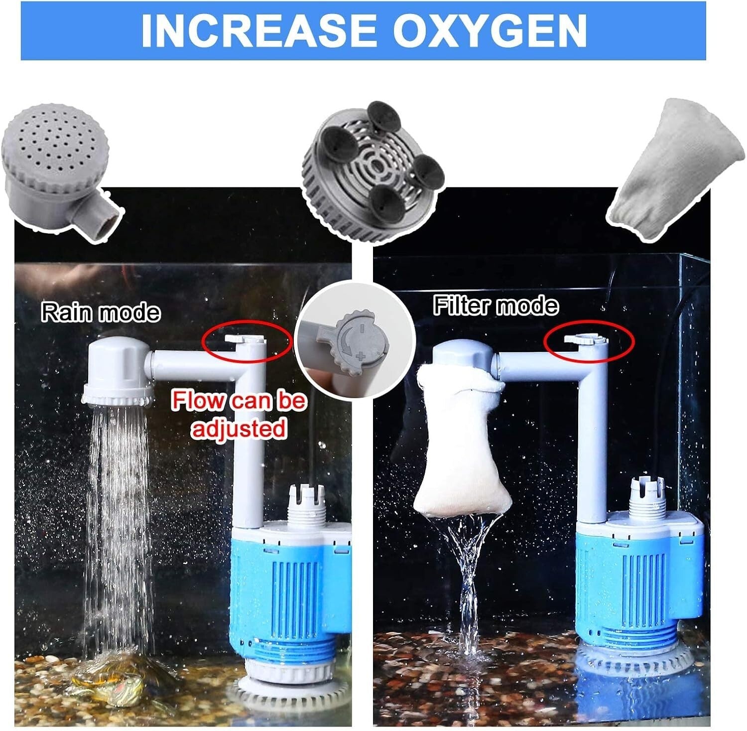 6-in-1 Electric Aquarium Cleaner: 12V, 28W Gravel Vacuum for 10-200 Gallon Tanks