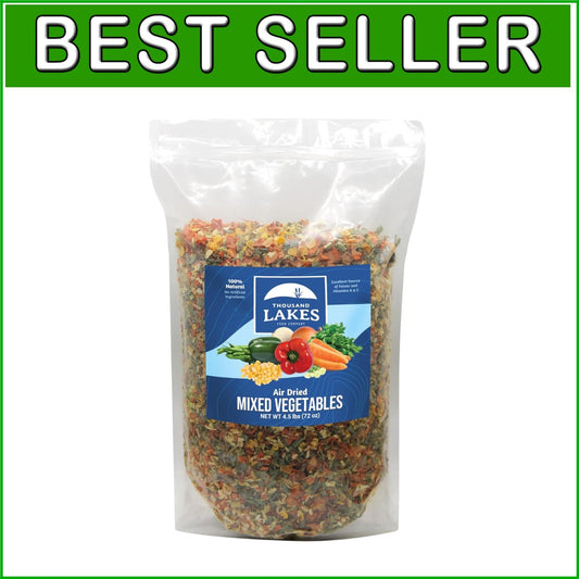 Vitamins-Rich 4.5 lbs Dried Vegetable Mix - Naturally Delicious Soup Base