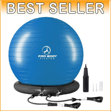 Load image into Gallery viewer, Comfortable 65cm Stability Ball Chair - Ideal for Home Office &amp; Fitness Workouts