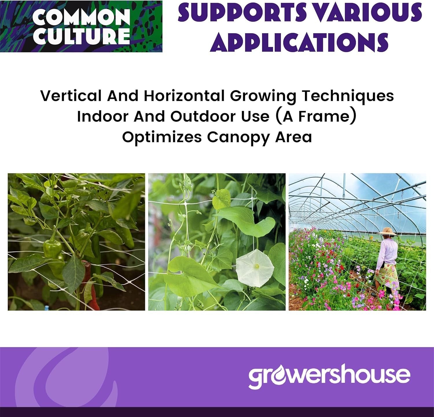 Economical Trellis Netting Roll, 6" Mesh - 6.5ft x 4920ft for Efficient Growth