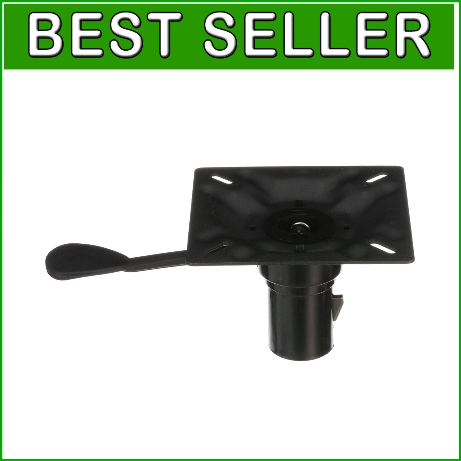 Adjustable Boat Seat Mount with 3-Degree Tilt - Durable Steel Construction