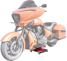 Load image into Gallery viewer, Wide Motorcycle Scissor Jack with Dolly - 1100 lbs Capacity for Easy Maintenance