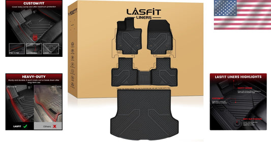 Durable Non-Slip Rubber Mats for Lexus RX 2023-2025 - Odorless TPE Liners