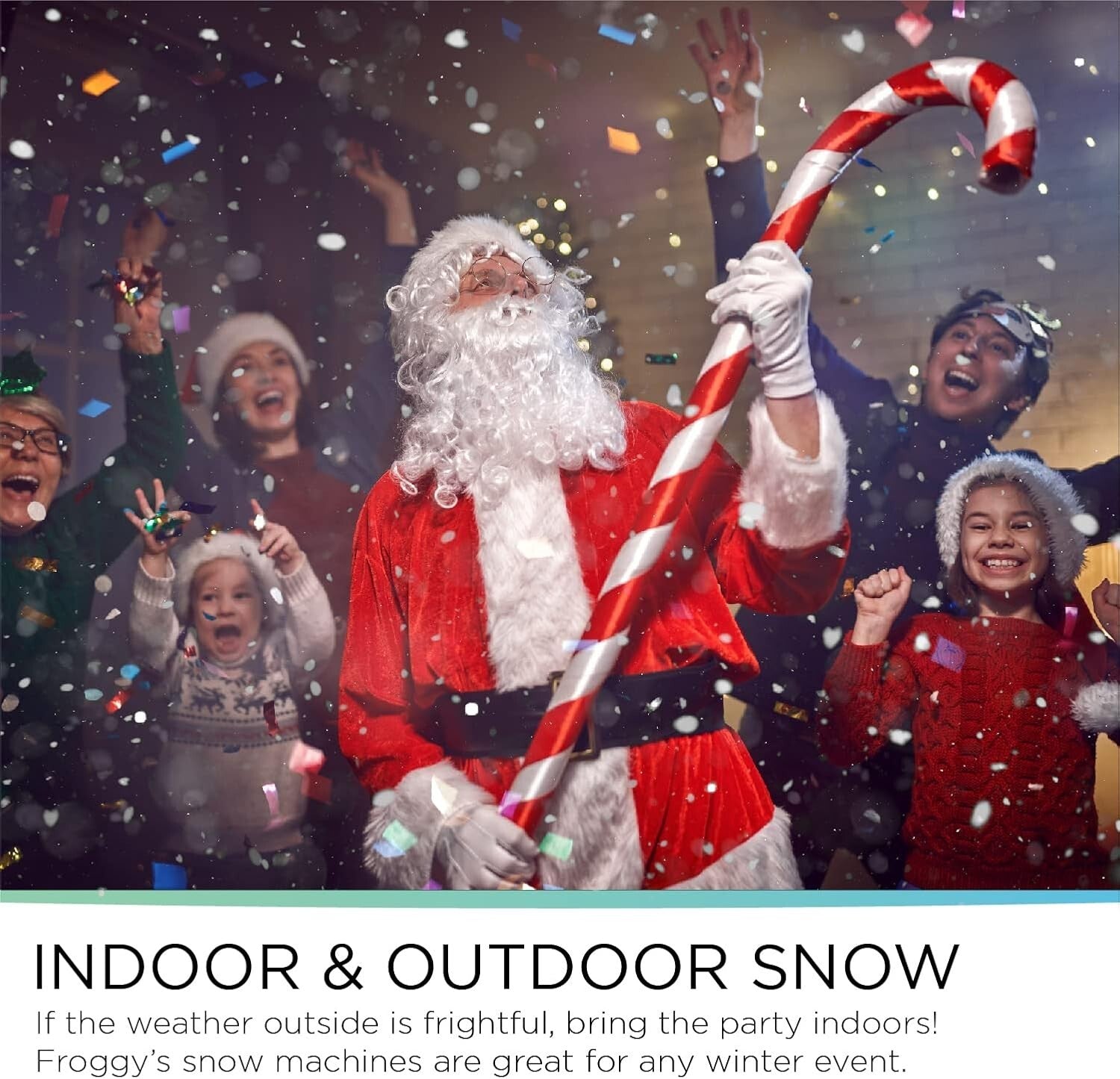 Indoor/Outdoor Snow Making Machine with Remote Control and Realistic Effects