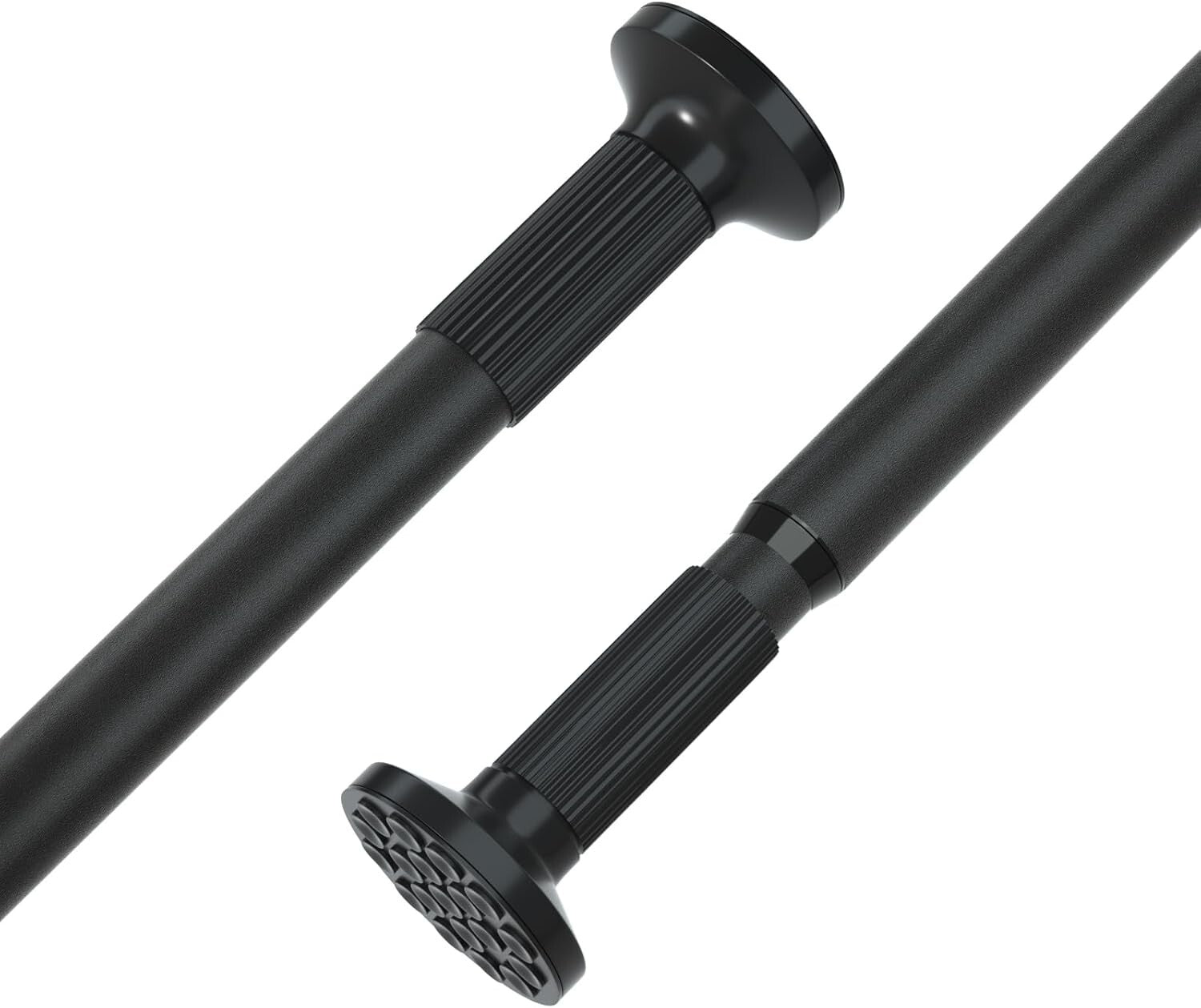 Elegant Dual-End Adjustable Tension Curtain Rod - 51-166 Inch for Indoor/Outdoor